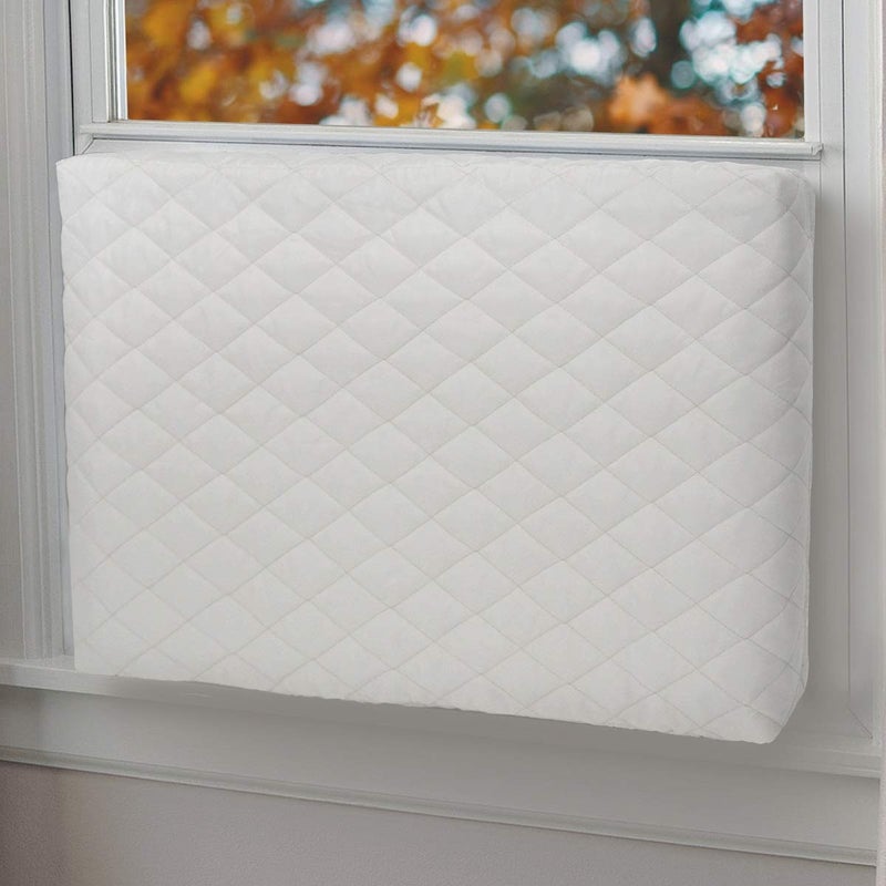 Foozet Indoor Air Conditioner Cover Double Insulation, XS Beige - Image 1